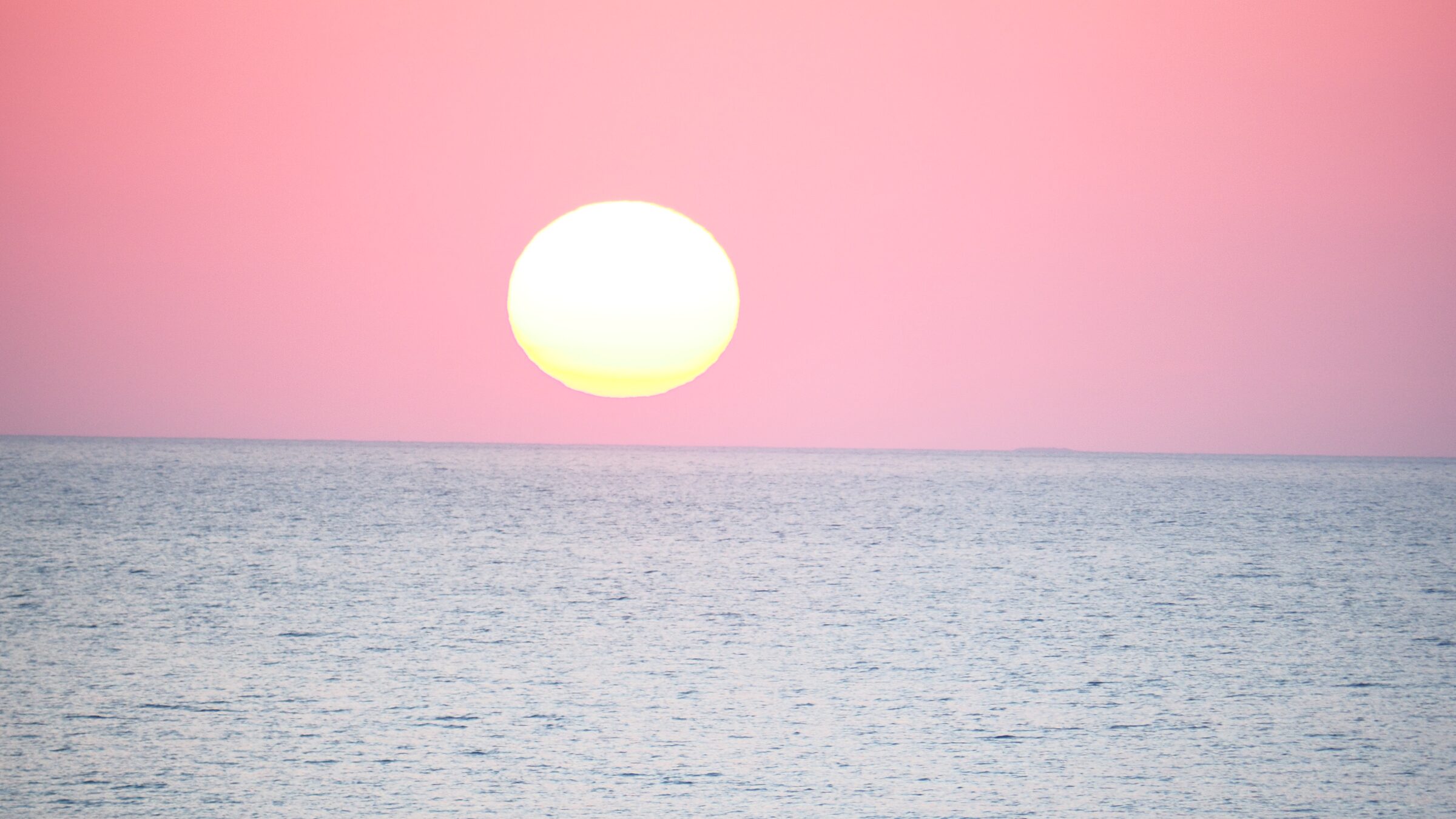 Sunset over the Ionian Sea at Kalamaki Beach, Riza